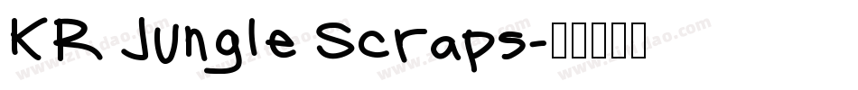 KR Jungle Scraps字体转换